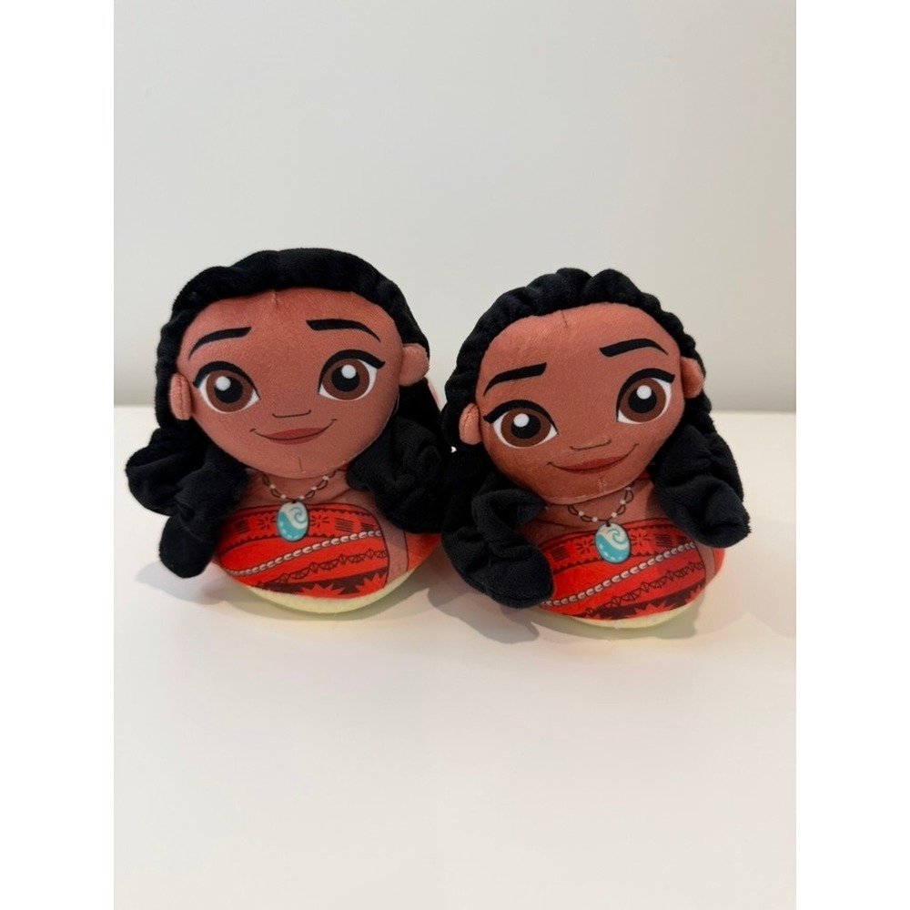 Disney Moana Toddler Girl Character Slippers, 3D Plush Footwear, Size 9-10